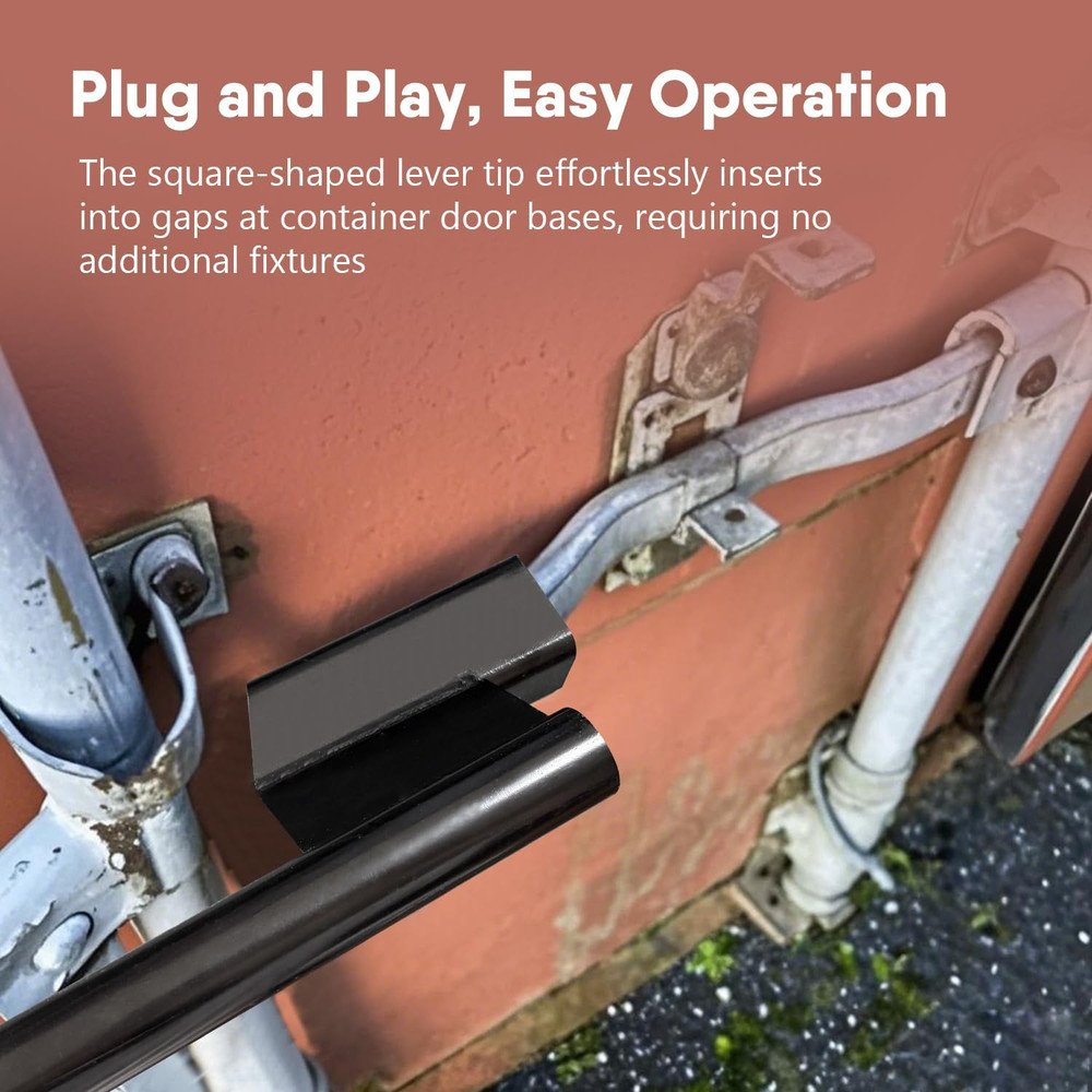 Heavy-Duty Container Door Leverage Tool Enhanced Persuader Bar with Ergonomic De