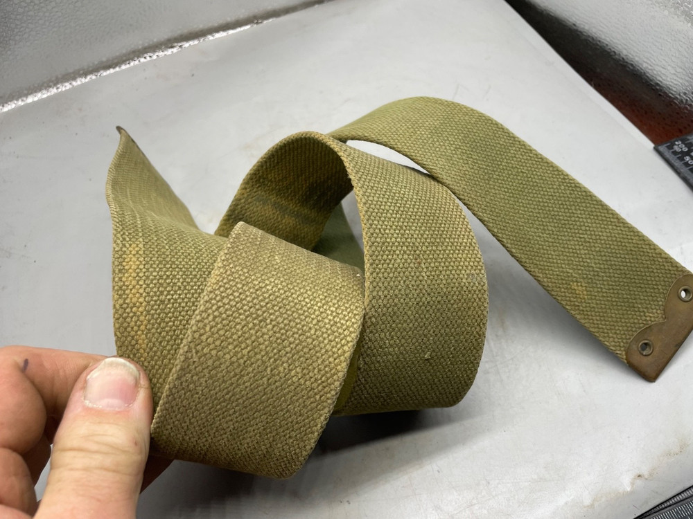 WW1 1908 Pattern British Army Webbing Shoulder Strap in Khaki- 49" Long Original