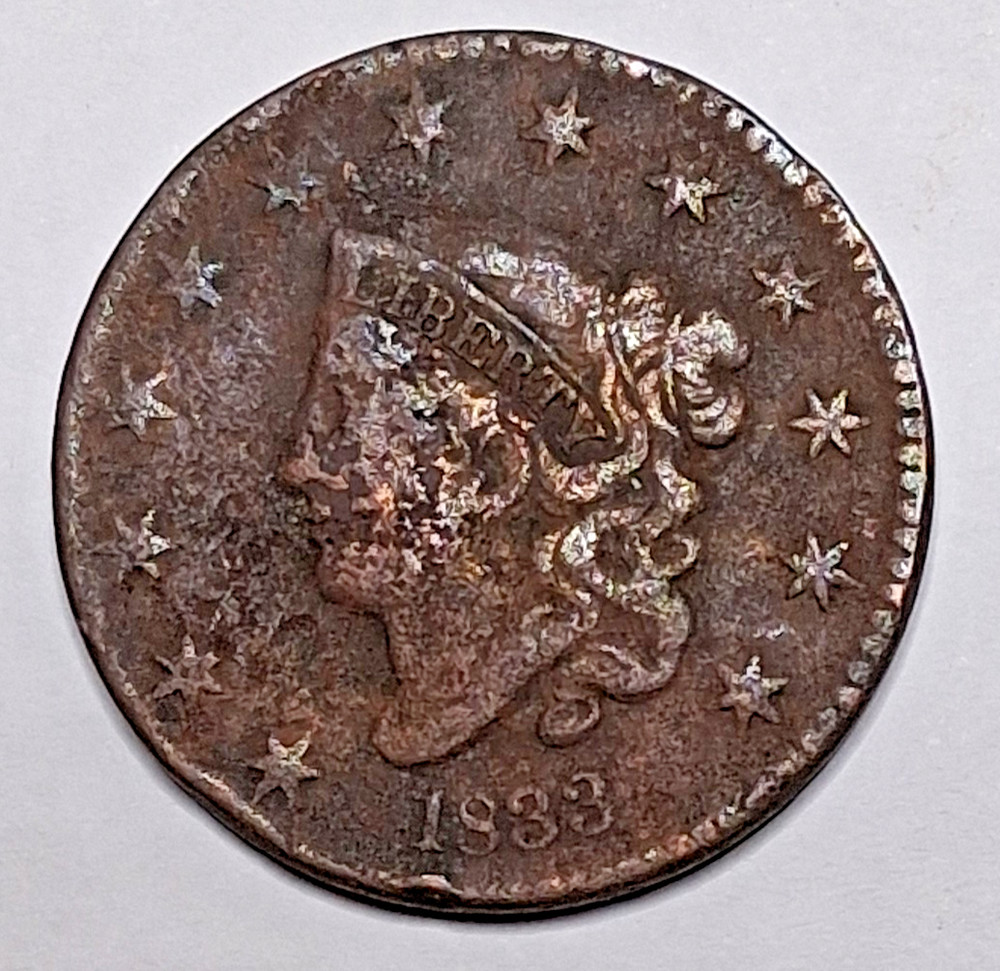 1833-1841 Large Cent Set - 9 Pieces