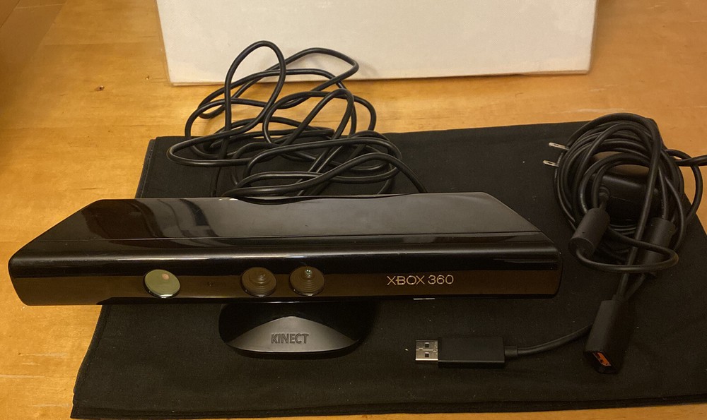 Xbox 360 Kinect Sensor Bar & Power Cable Adapter As Is No Power Untested Used