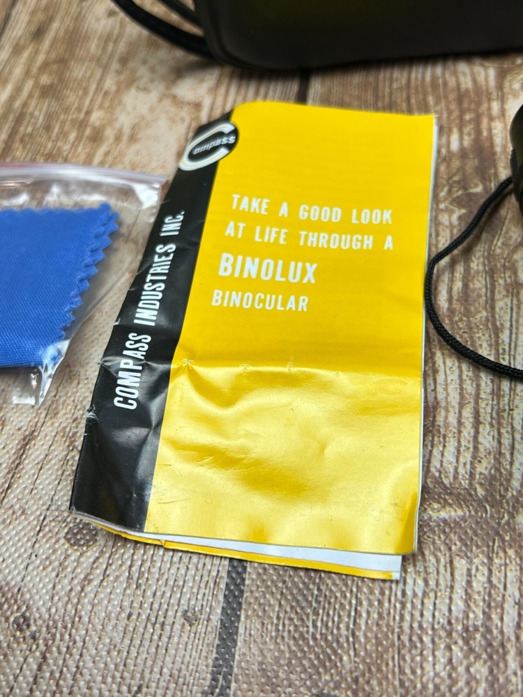 Binolux Binoculars Compass Industries With Case