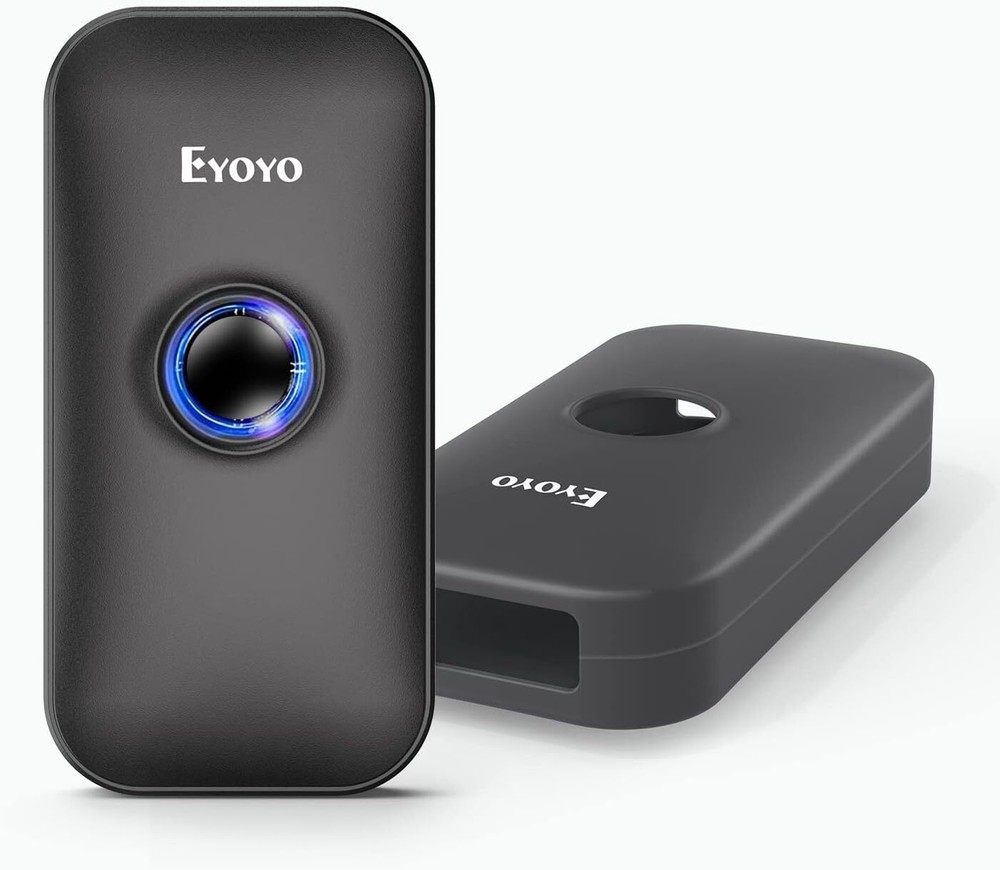 Eyoyo Mini 1D Bluetooth Barcode Scanner Work with Windows Android  iOS Phone