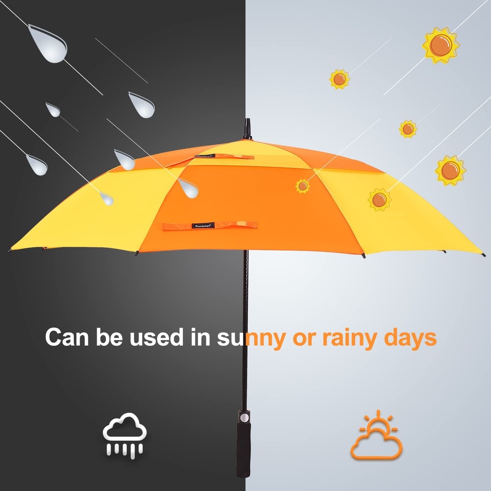 Best Vented Golf Umbrella 54/62/68 Inch Automatic Extra Large Windproof Oversize