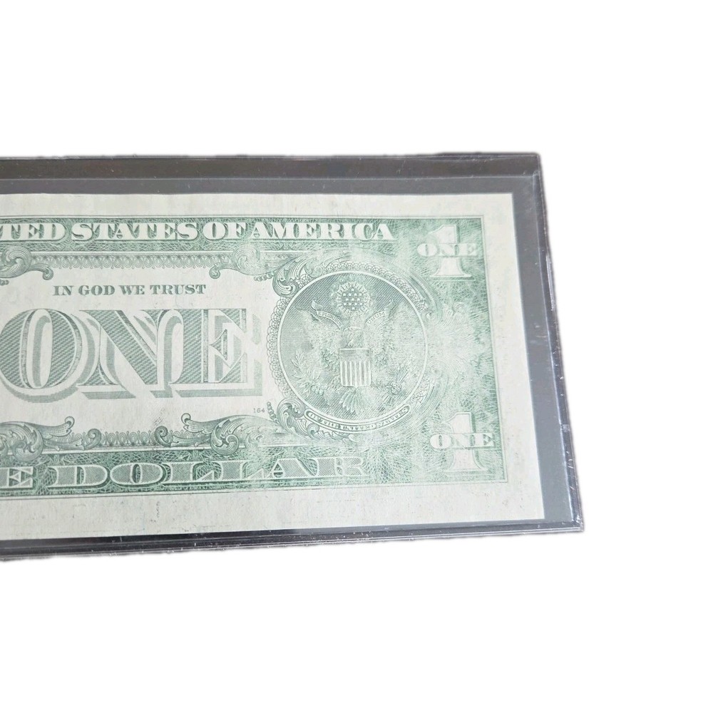 2006 U.S. One Dollar Error Note Crisp Uncirculated Pristine Front-Low Ink Back