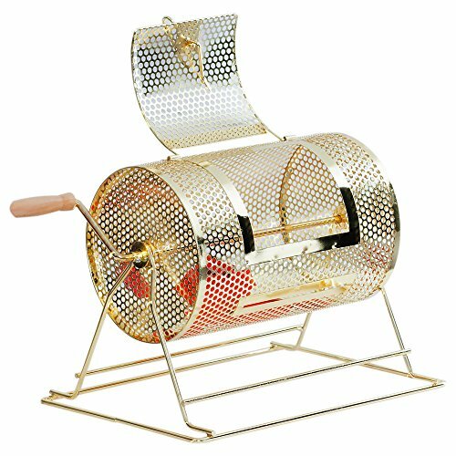 USED. Small Brass Raffle Ticket Drum. Holds 2,500 Tickets