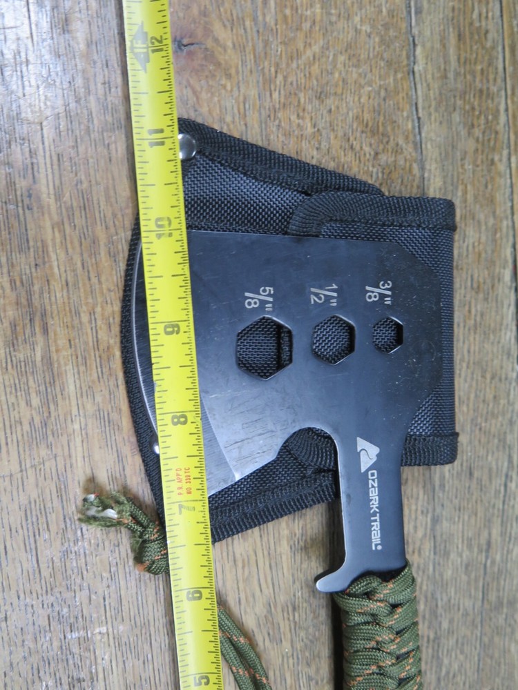 OZARK TRAIL Multi-tool HATCHET / AXE With Sheath Camo Design Handle