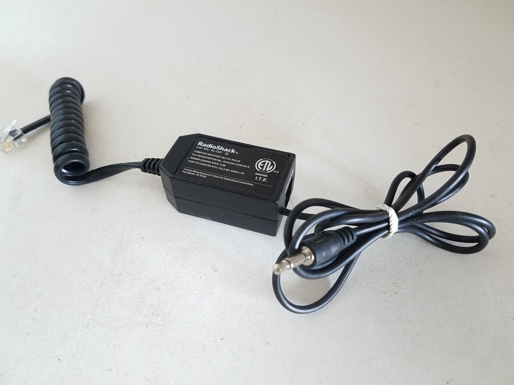 Radio Shack Telephone Handset Phone Mini Recording Control 43-1237