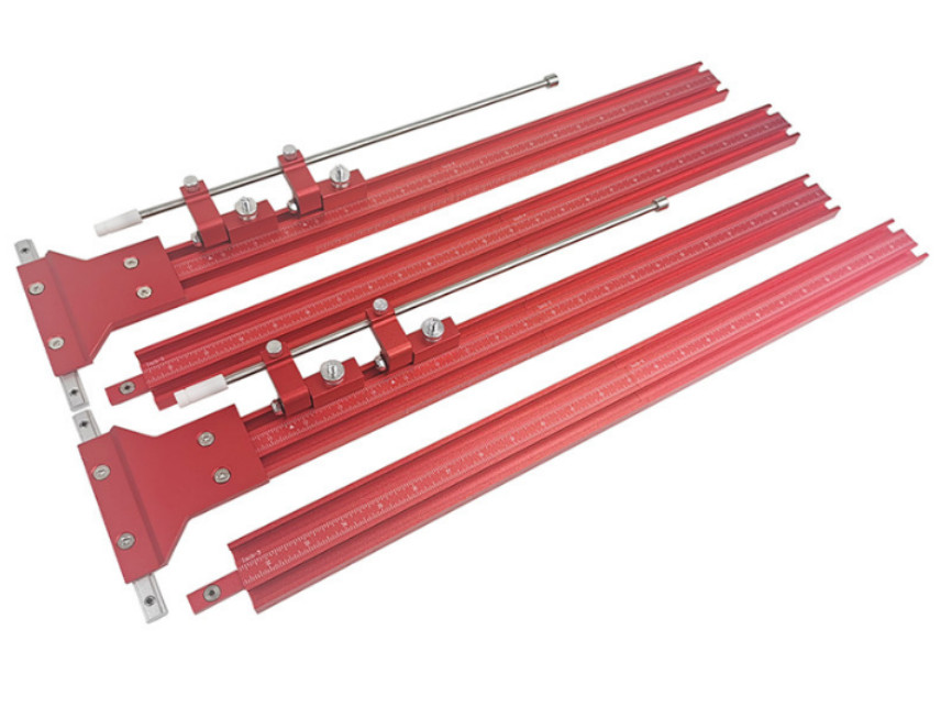 0-1200 Parallel Rail Guide System Track Saw Woodworking Guide Carpentry Tool Set