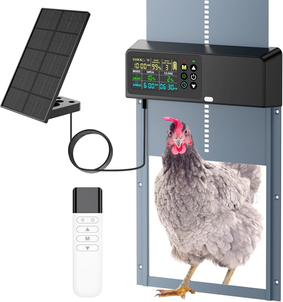 Automatic Chicken Coop Door Solar: Automatic Chicken Door - Solar