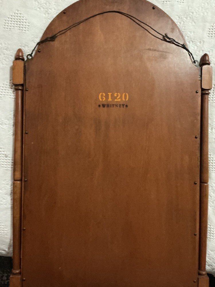 Vintage Maple Wall Mirror Made By Whitney