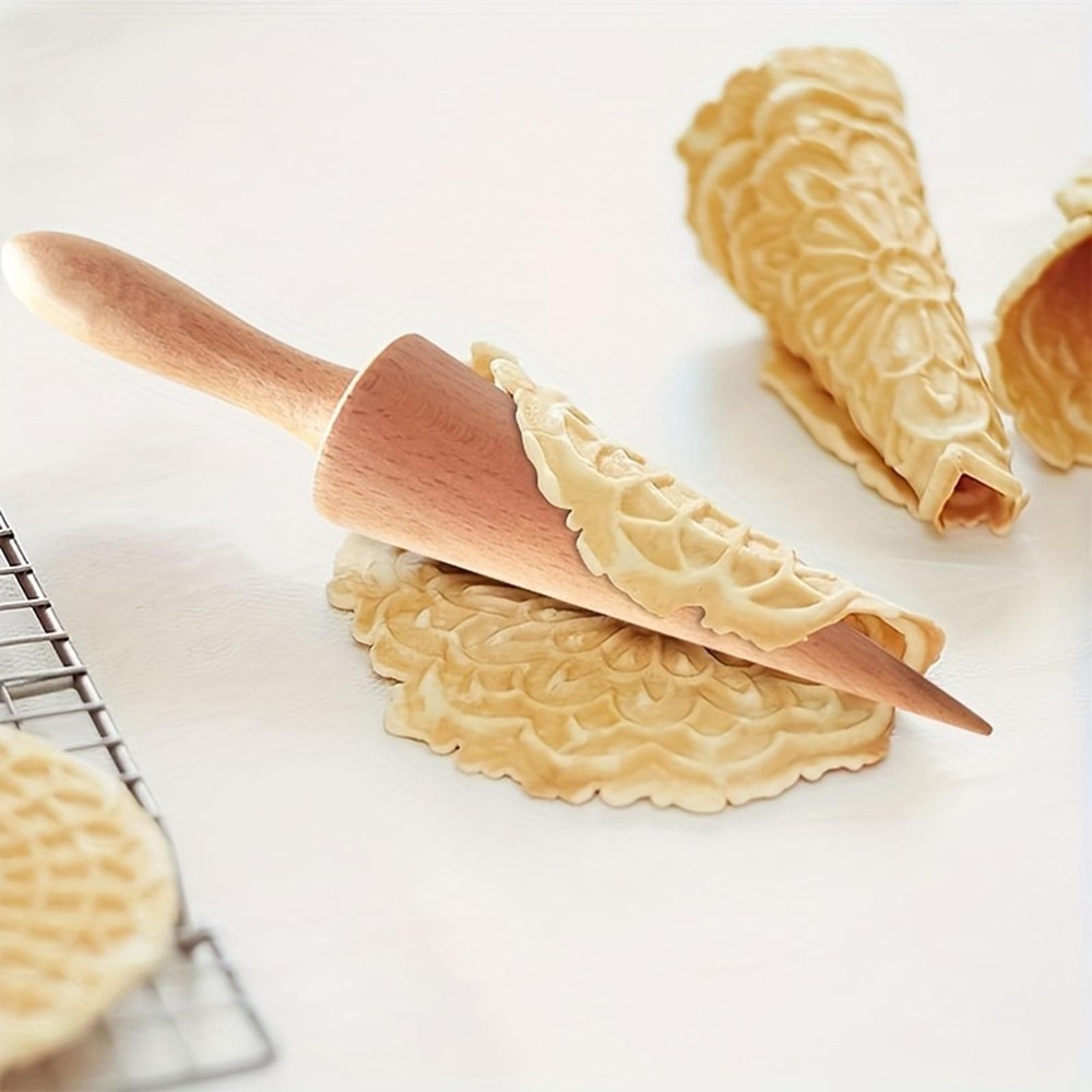 Ice Cream Cone Maker Kitchen Tool DIY Egg Roll Pastry Baking