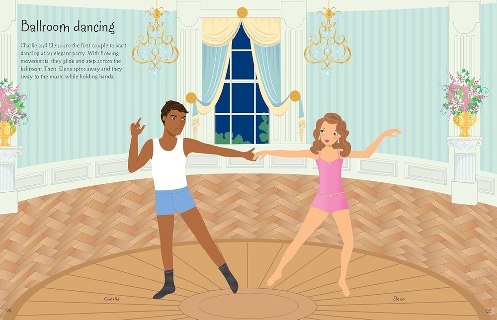 Sticker Dolly Dressing Dancers