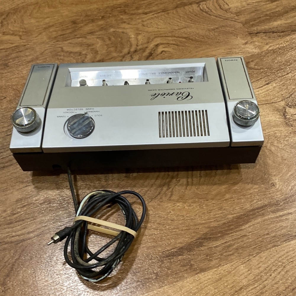 Cariole 6600 Television Computer Console Game System & Adapter Vintage Untested