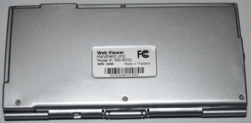 Web Viewer Handheld Unit Model: DW-RC02