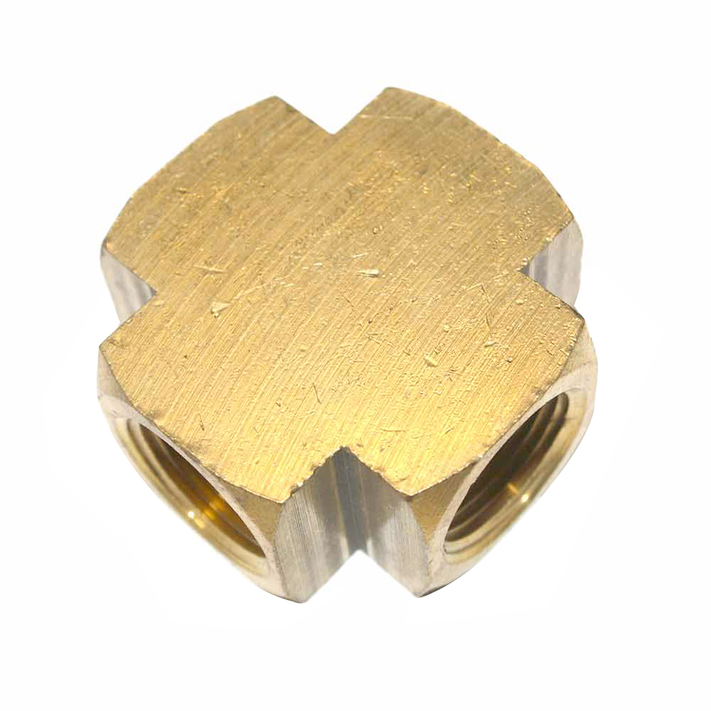 Brass Cross Fitting - 1/2" NPT (x4) - FP88X