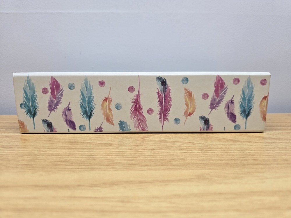 Seek Magic Everyday Decorative Storage Box With Feather Print