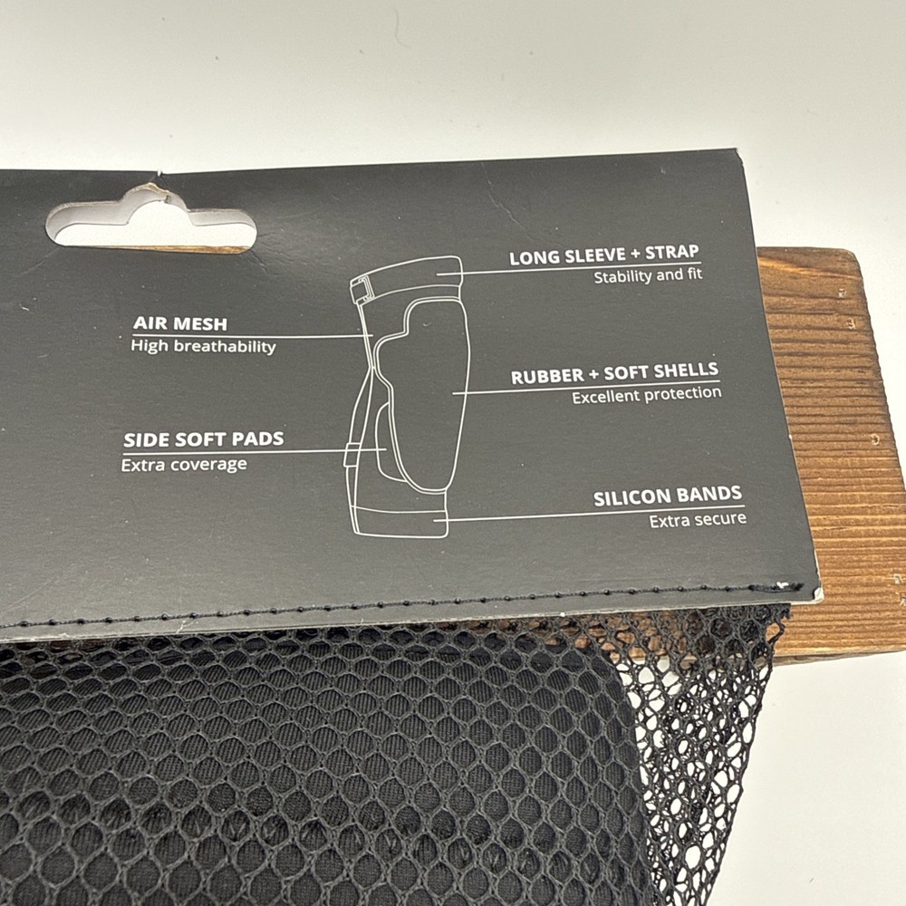 Bluegrass Solid Elbow Pads Black Large | Two-Layer Impact Protection with &