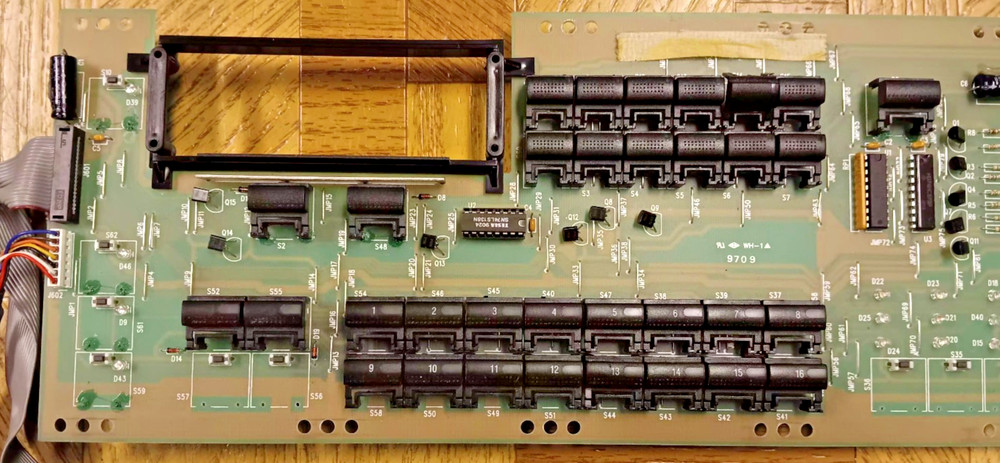 KURZWEIL KEYBOARD PC88 MAIN CONTROL PANEL PCB ASSEMBLY , 331052, 121052 REV A1