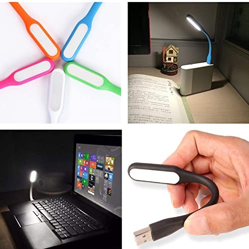 Flexible Mini USB LED Lamp Light Portable Night Light Compatible for Power