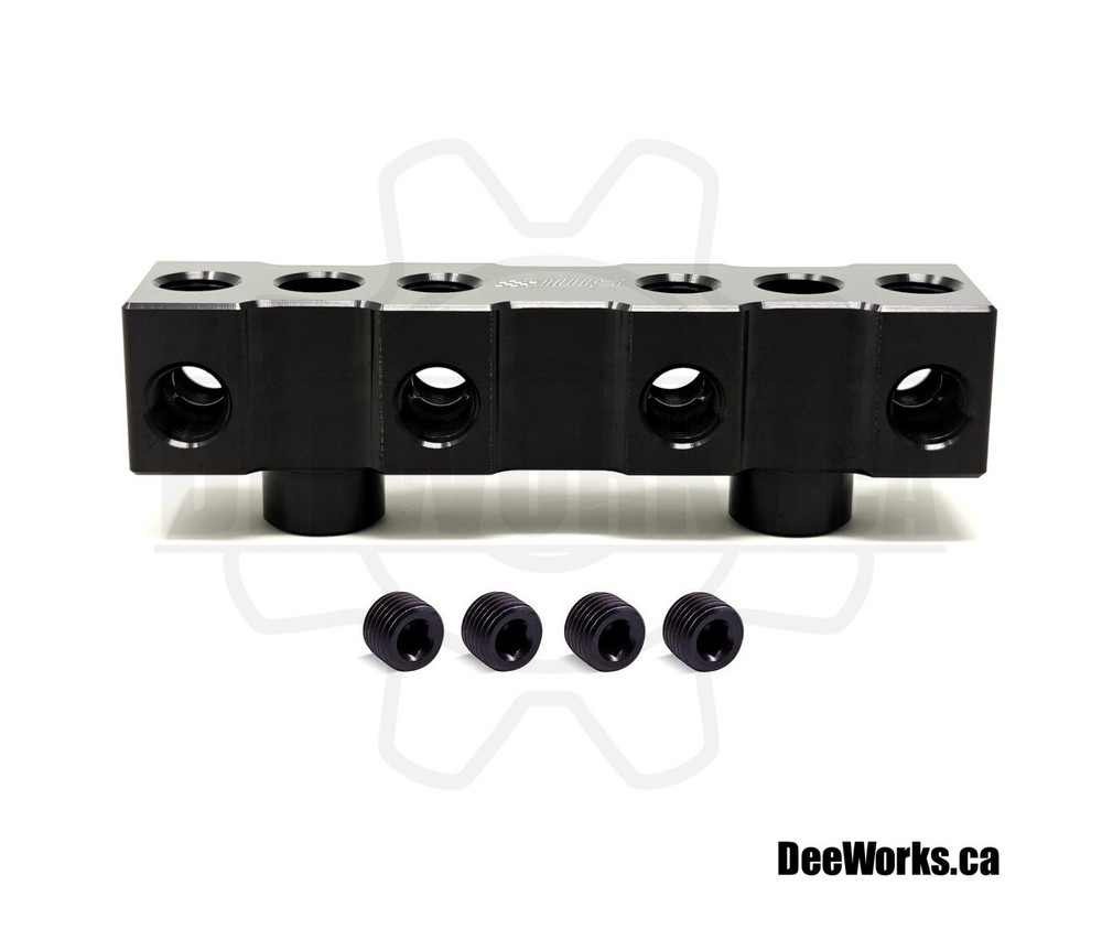 4 Port Remote Sensor Block Mount - Billet Aluminum