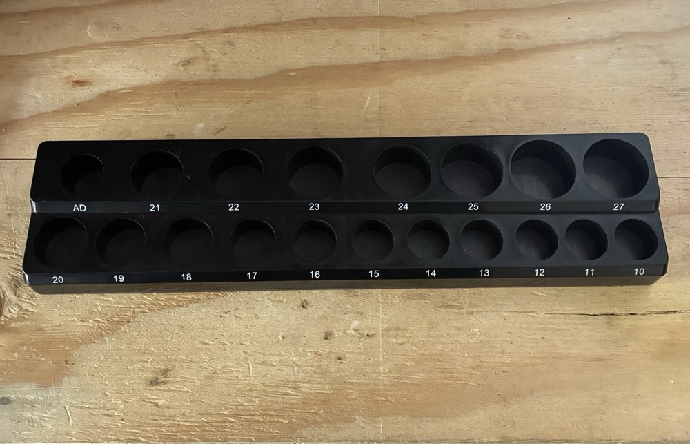 U.S. General Magnetic Socket Organizer  1/2” Drive Metric
