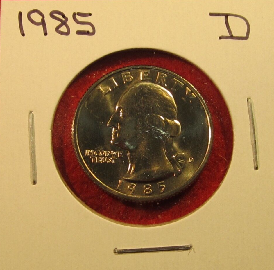 1985 D Denver Washington Clad Quarter - Uncirculated