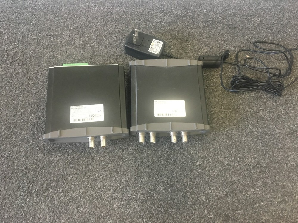 Axis 240Q 4-Channel Video Server CCTV and Axis 241SA Video Server one adapter