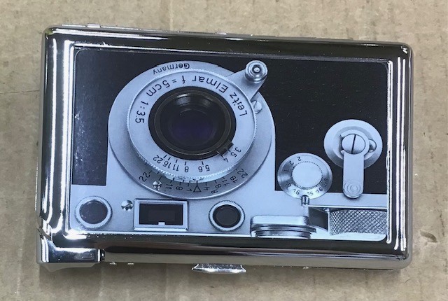 Vintage Retro Camera Image Cigarette Case Lighter ID Holder Wallet