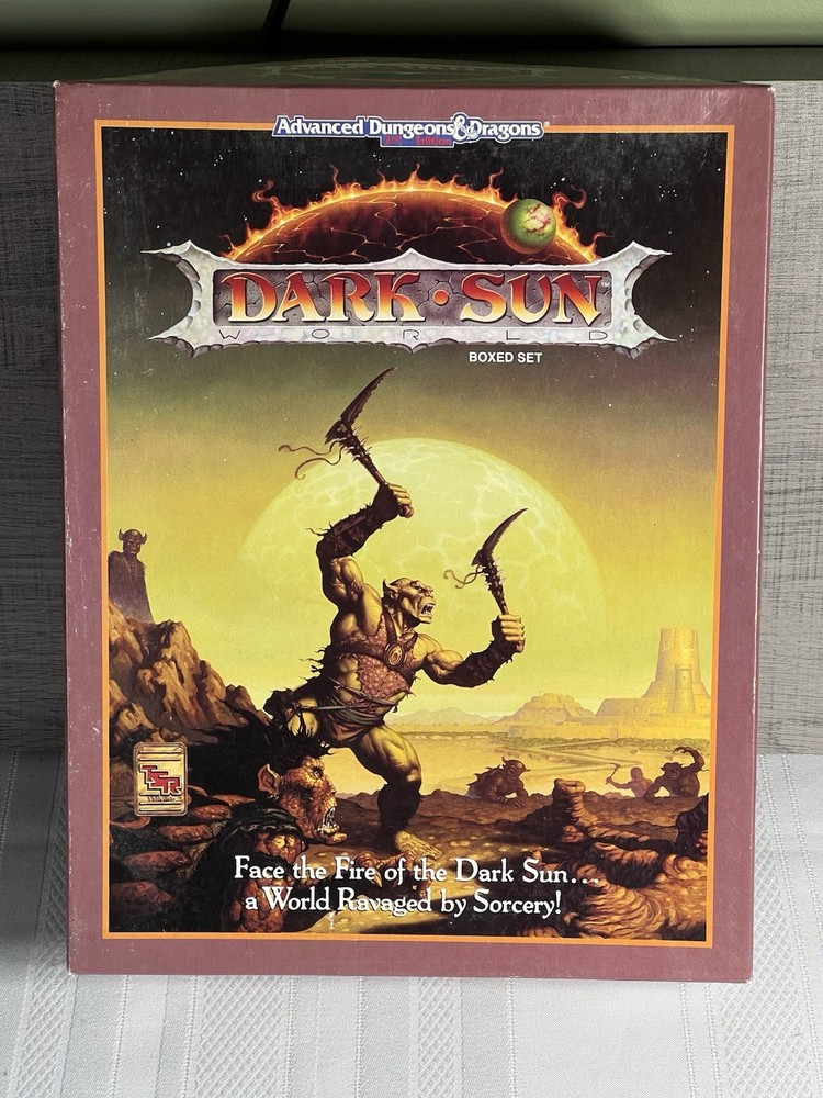 Advanced Dungeons and Dragons 2nd Edition Dark Sun Boxed Set