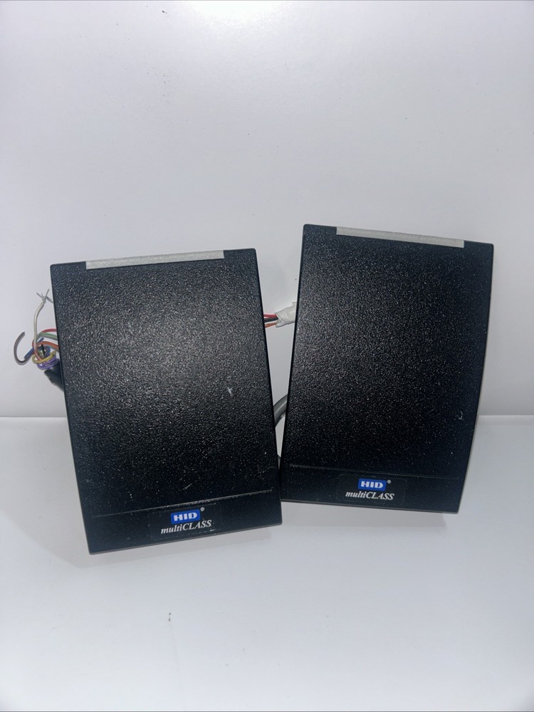 (2) HID 6125ckd0000 multiCLASS RP40 Wall Switch Reader With Backplate  – Black