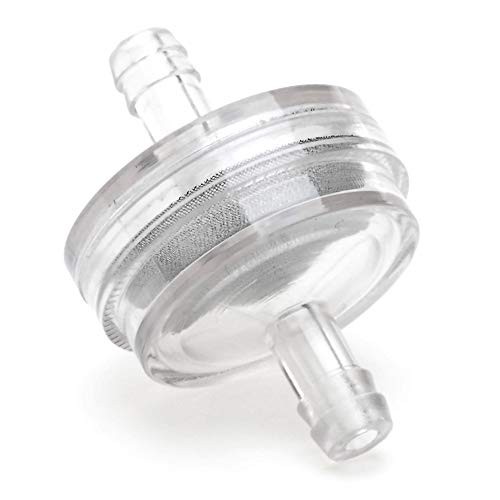 Inline Fuel Filter - Universal Clear See-through Mesh Fuel Filters (Pack of
