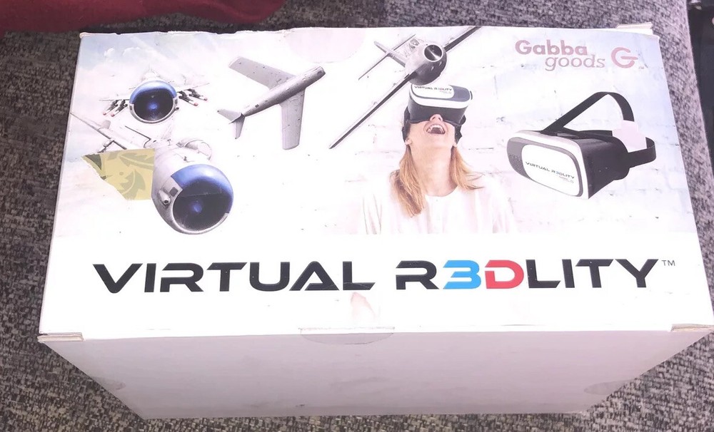 GABBA GOODS VIRTUAL R3DLITY HEADSET, 3D VIRTUAL REALITY, NEW OPENED BOX