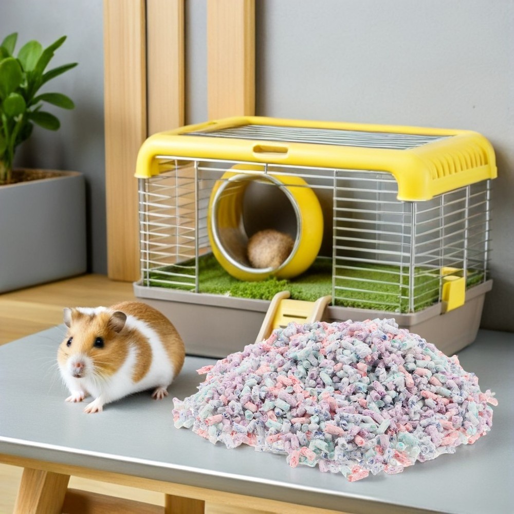 1 Set Hamster Paper Bedding: Soft Bedding Pads For Small Animals - Absorbent