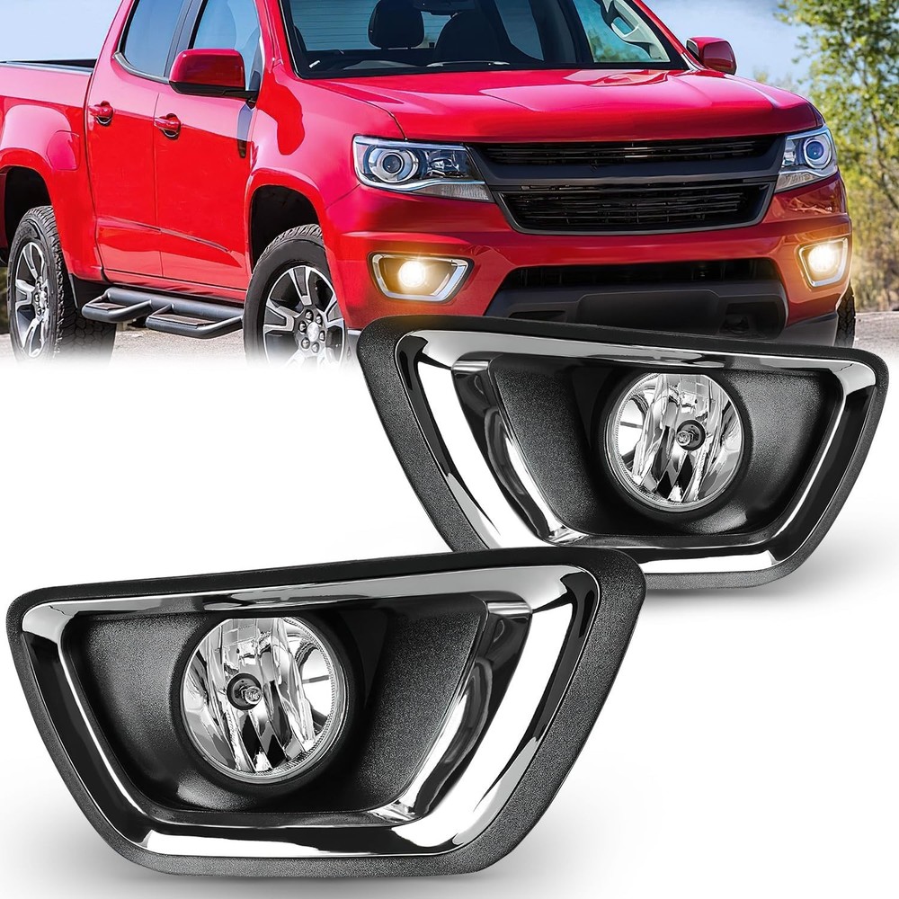Fog Light Assembly Compatible with 2015 2016 2017 2018 2019 2020 Chevy Colorado