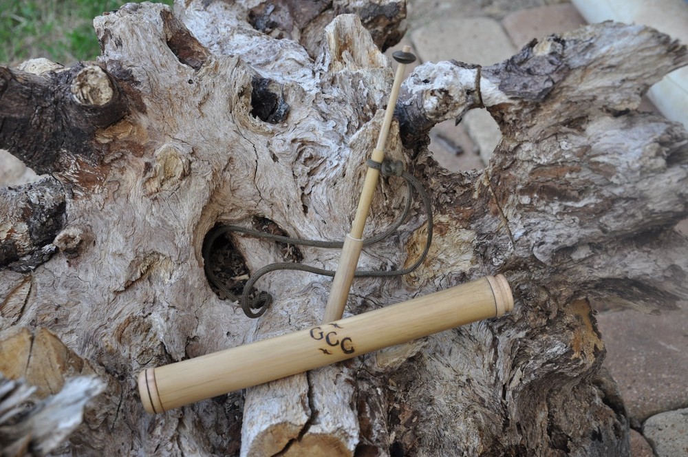 Handmade River Cane Turkey Yelper  with  Custom Bamboo Case