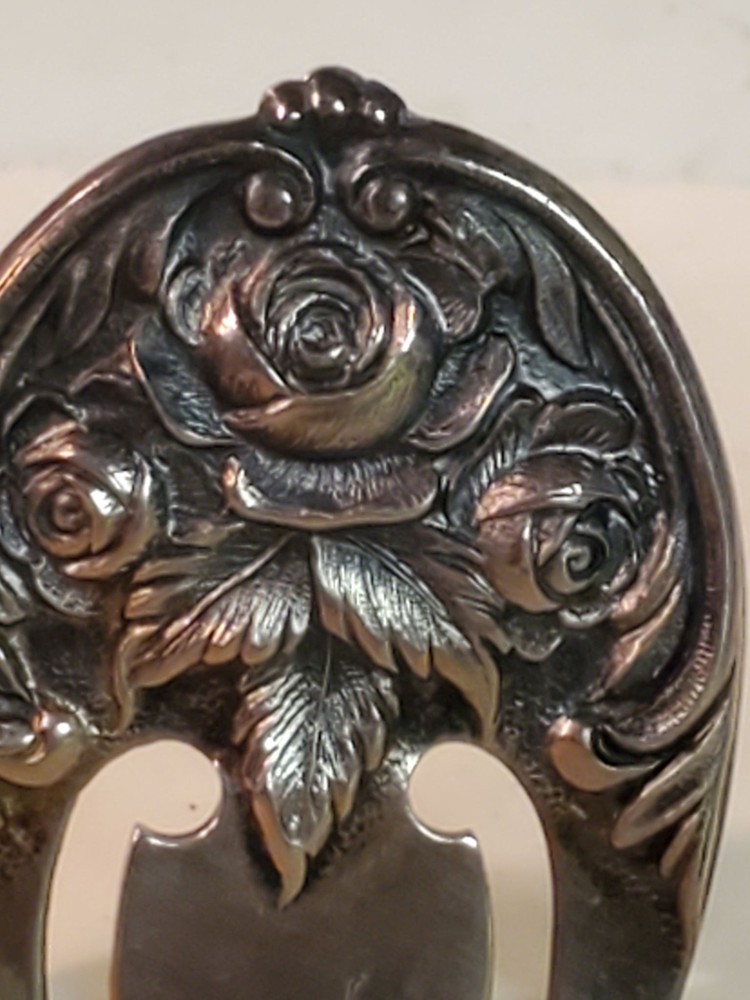 S. KIRK & Sons bookmark, sterling repousse
