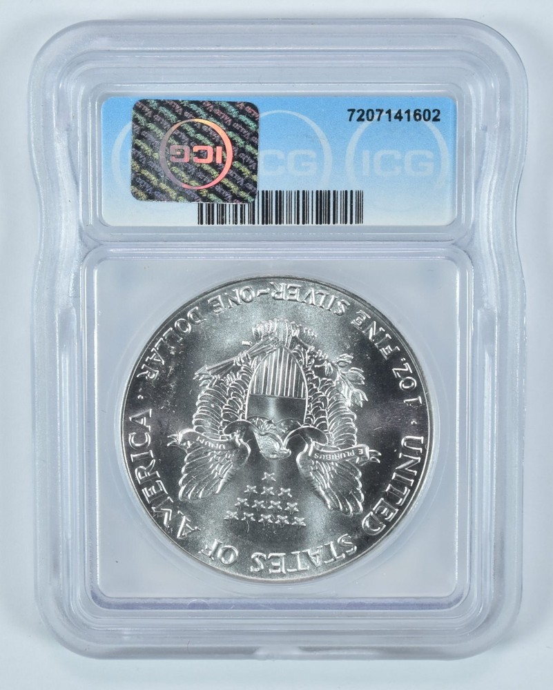 1986 American Silver Eagle MS69 ICG