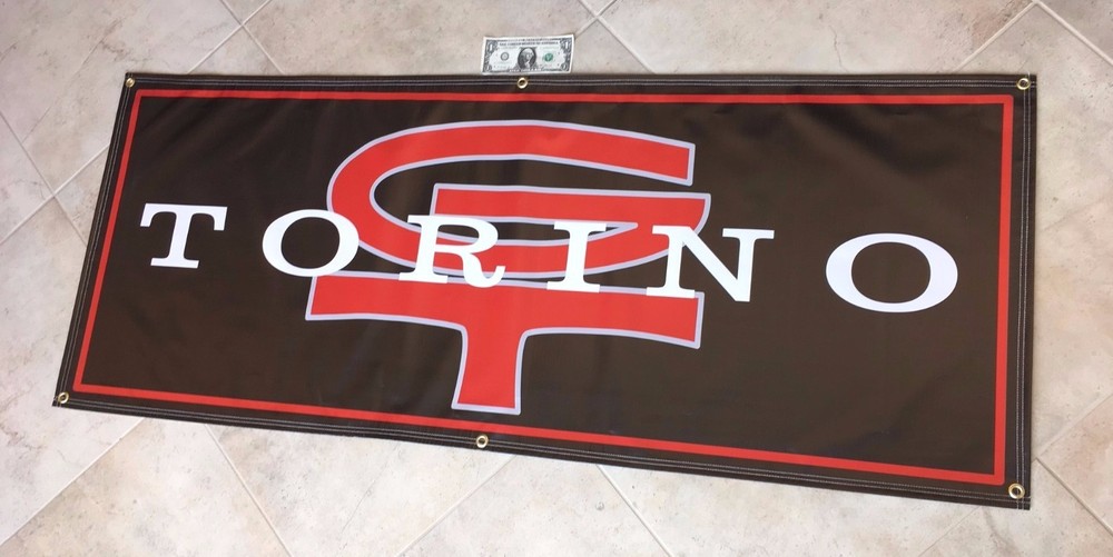 TORINO GT Garage Banner Sign (Large 2'x5')