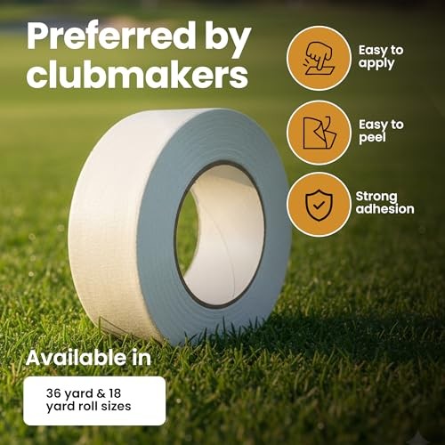 Brampton Golf Grip Tape Roll, Premium Solvent-Activated Double Sided Adhesive