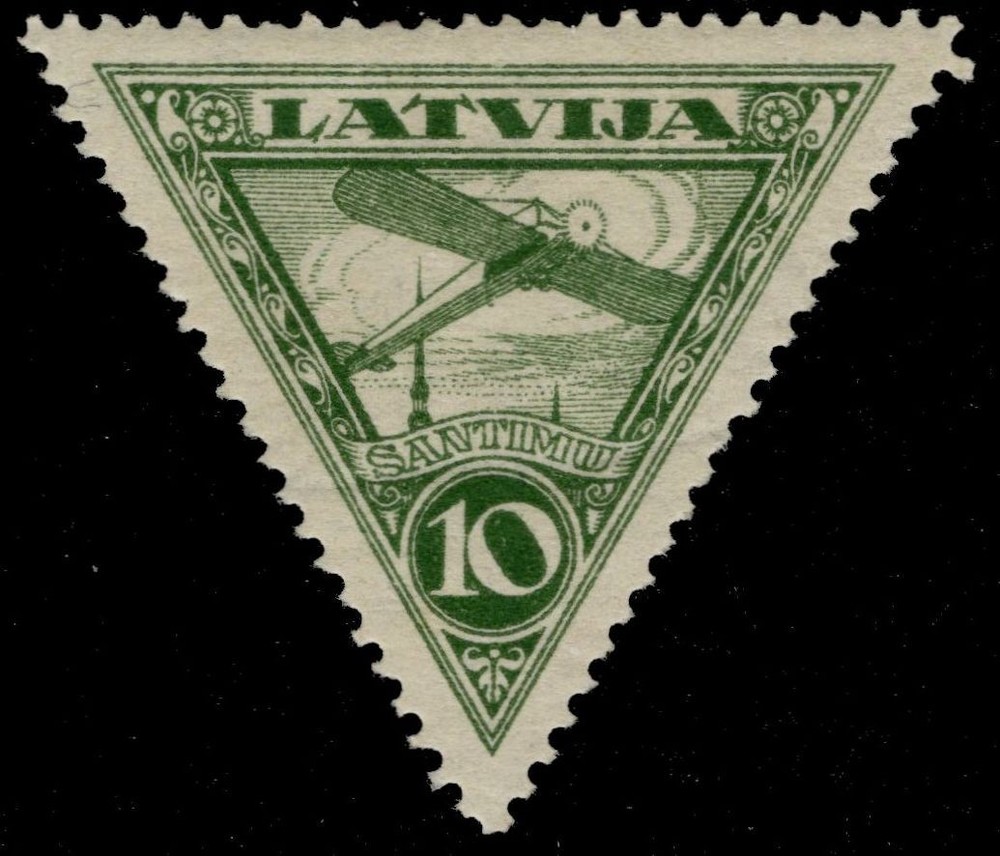 LATVIA C3 - Bleriot XI Plane "1928 Deep Green" (pc56665)