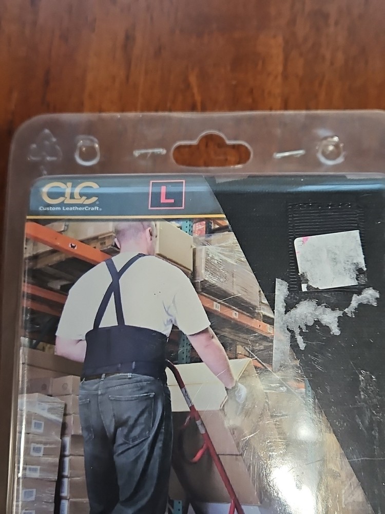 CLC Tool Works Elastic Back Support Belt Size Large Black New