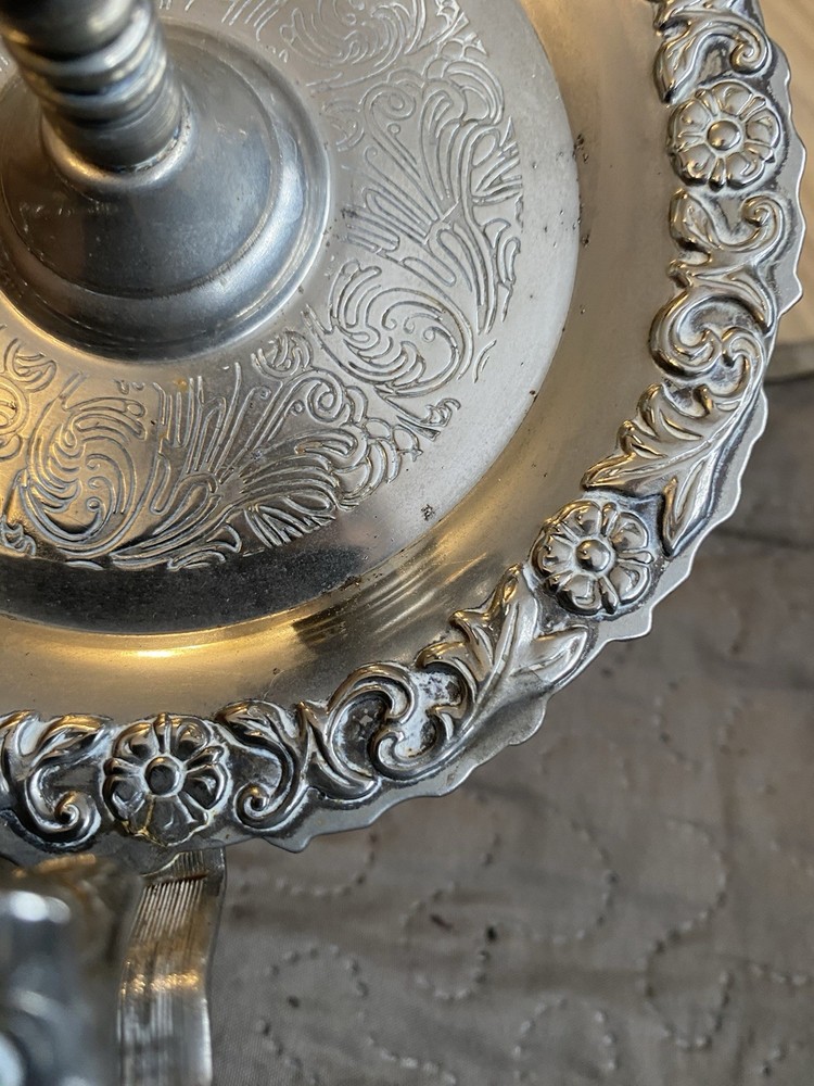 Vintage Silver Plated Candle Holder