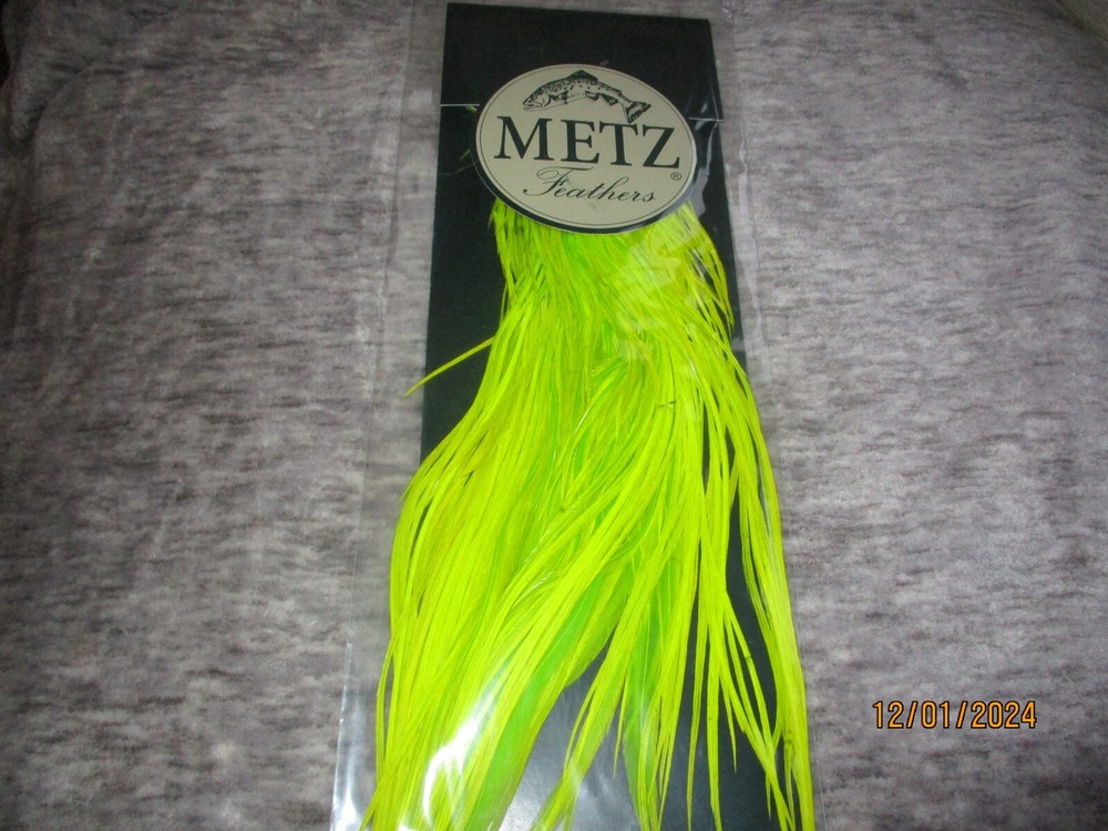 metz saddle grade 2 chartrouse hackle feathers fly tying materials