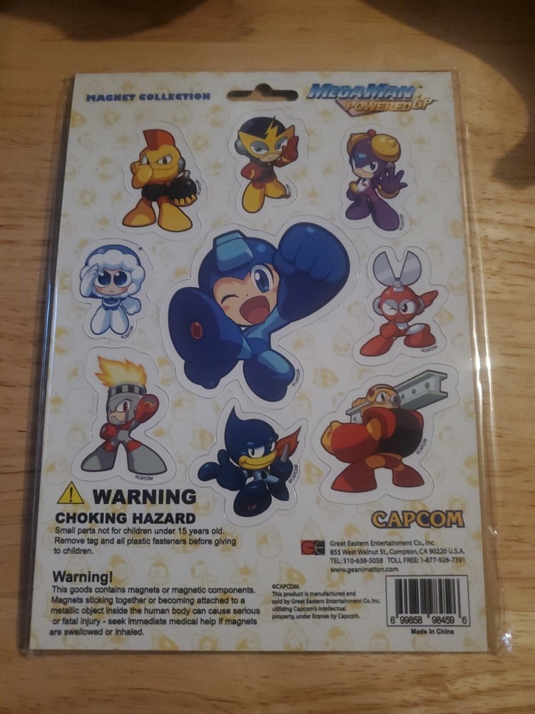 Megaman Powered Up Magnet Collection Capcom Villains