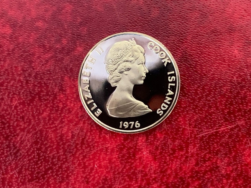 Cook Islands 1976 1 Cent - Proof Coin (Toned)-UNCIRCULATED