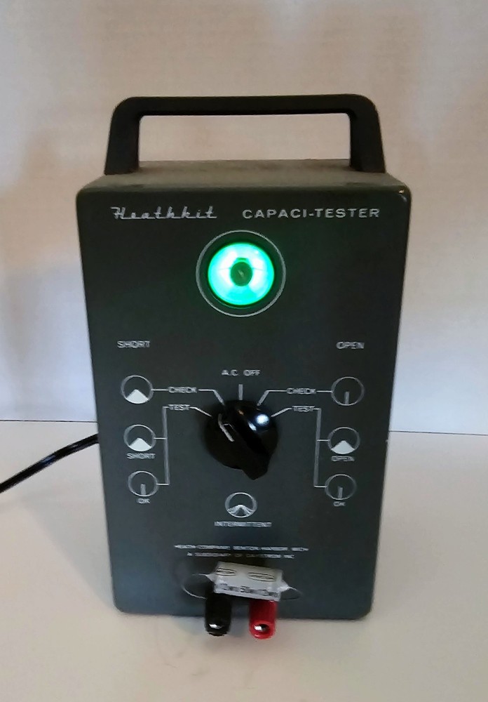 Heathkit Capaci-Tester Capacitor Tester Model CT-1 Tested Working