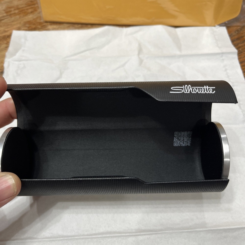 Silhouette Black Eyeglasses Case