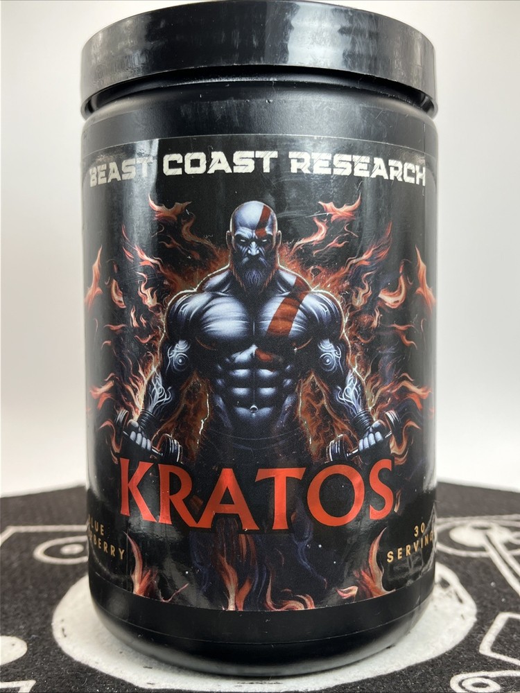 KRATOS High Stim Pre-Workout Blue Raspberry 30 servings ￼
