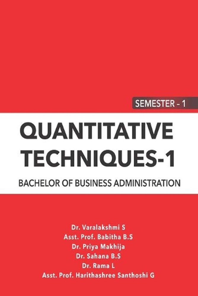 Quantitative Techniques - 1