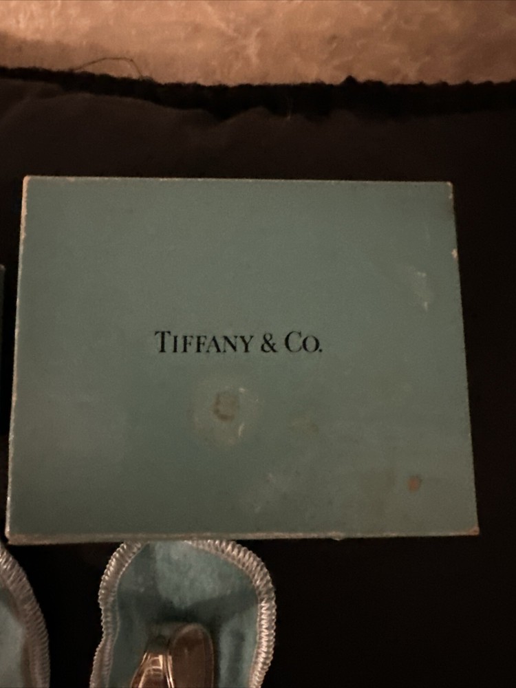 tiffany co engraved sterling silver spoon And Fork.